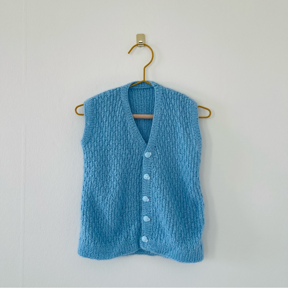 Vintage Knit Button Down Vest